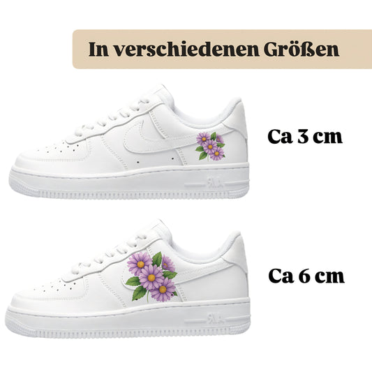 Bügelbilder einzigartige für viele verschiedene Schuhe Astern Margerite