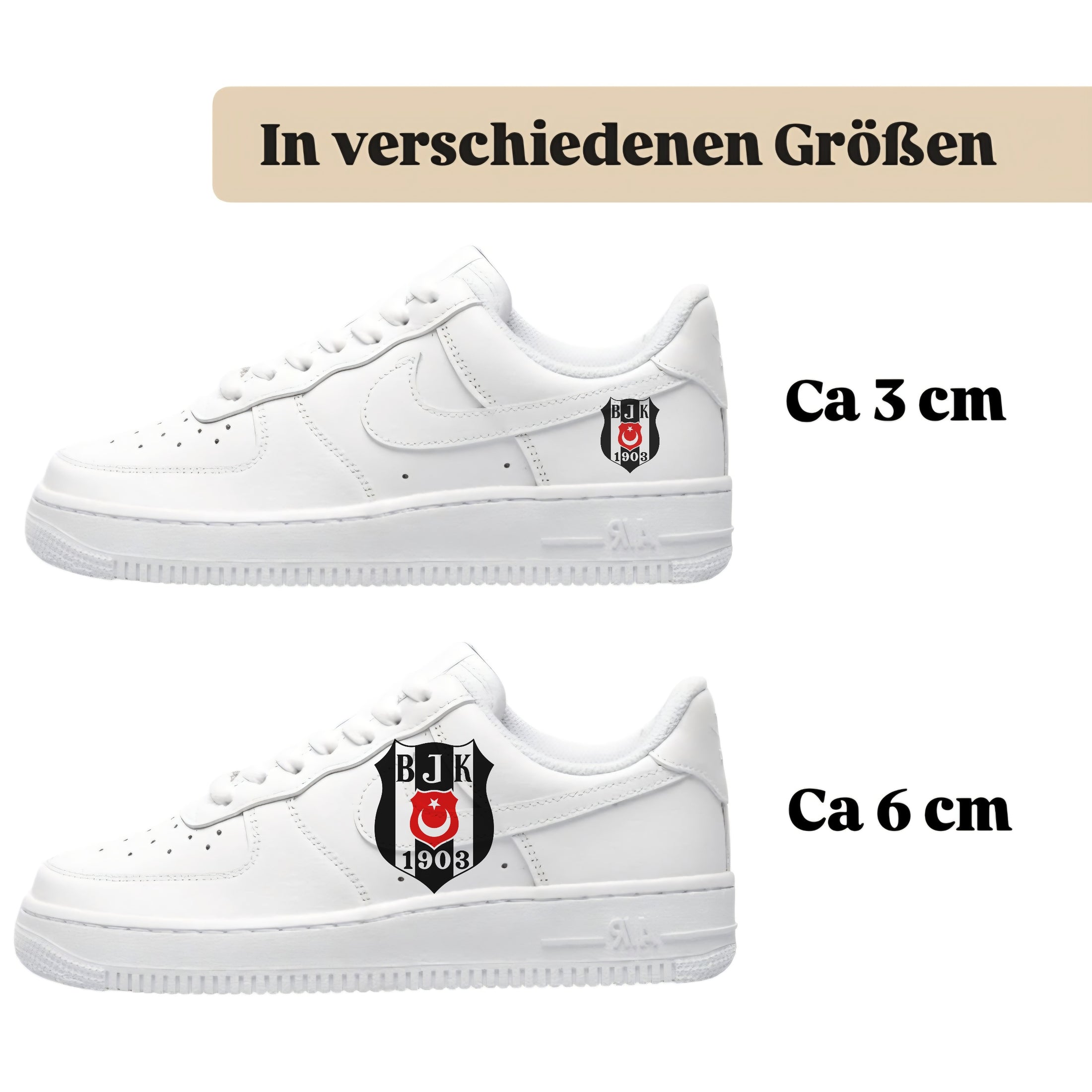Sneakerfolien für verschiedene Schuhe Nike Adidas Puma Besiktas