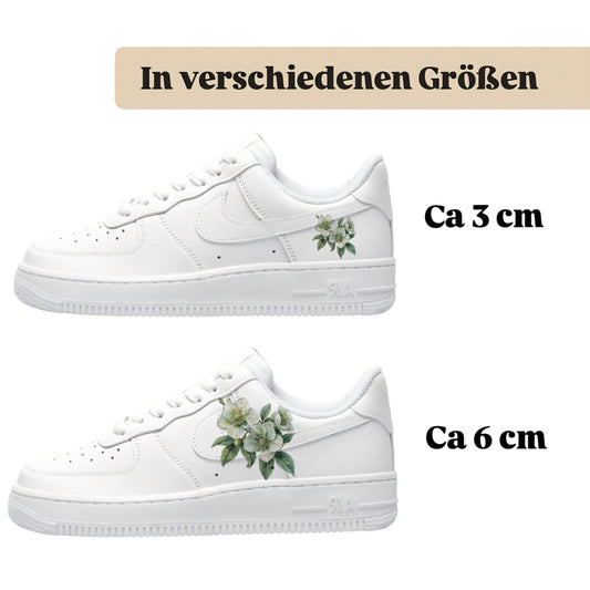 Sneakerfolien für verschiedene Schuhe Puma Adidas Nike Badelatschen Blumen