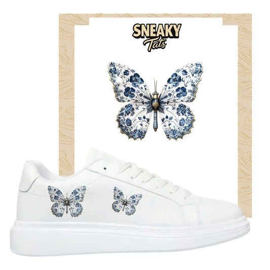 Sneakerfolien für verschiedene Schuhe Puma Adidas Nike Badelatschen Blumen Schmetterlinge
