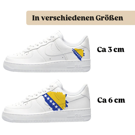 Bügelbilder für mehrere Sneakerarten Bosnien