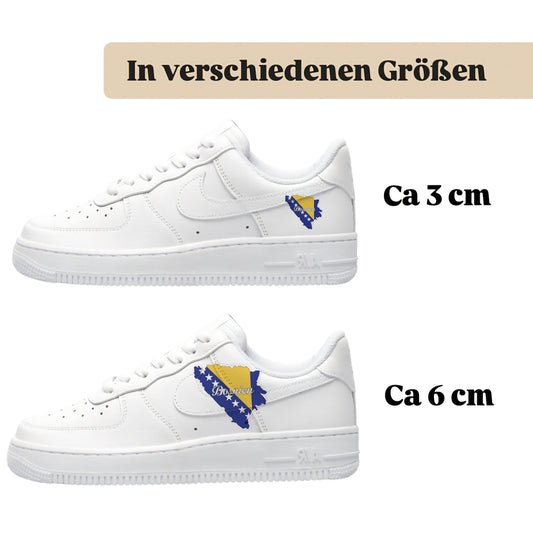 Bügelbilder für verschiedene Sneaker Nike Adidas Bosnien