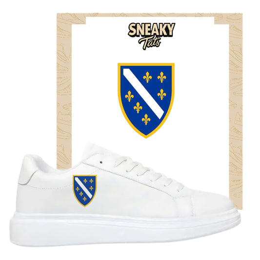 Bügelbilder für Custom Sneaker mit Land Design Bosnien Wappen