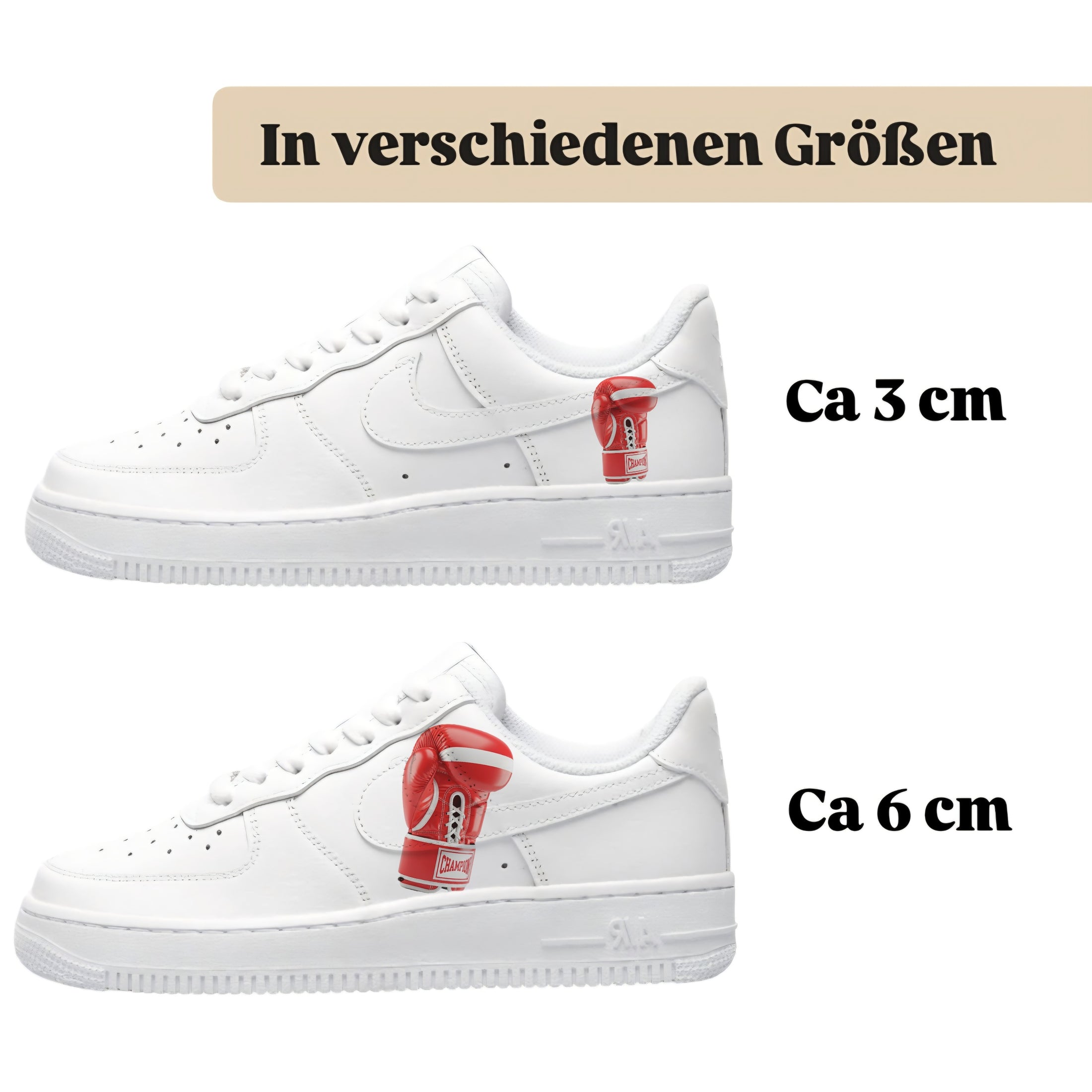 Bügelbilder einzigartige für viele verschiedene Schuhe Boxhandschuhe