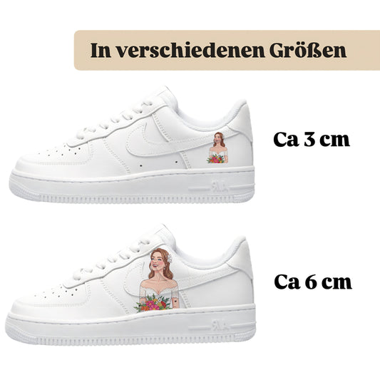 Sneakerfolien für verschiedene Schuhe Braut