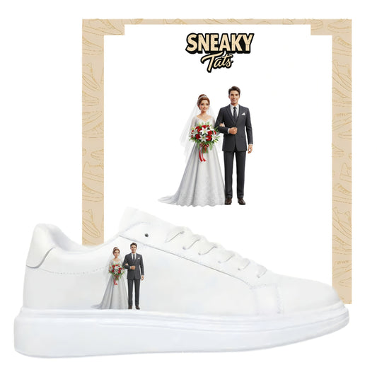 Sneakerfolien für verschiedene Schuhe Braut und Bräutigam Hochzeit
