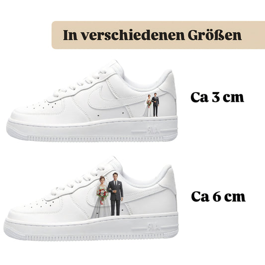 Sneakerfolien für verschiedene Schuhe Braut und Bräutigam Hochzeit