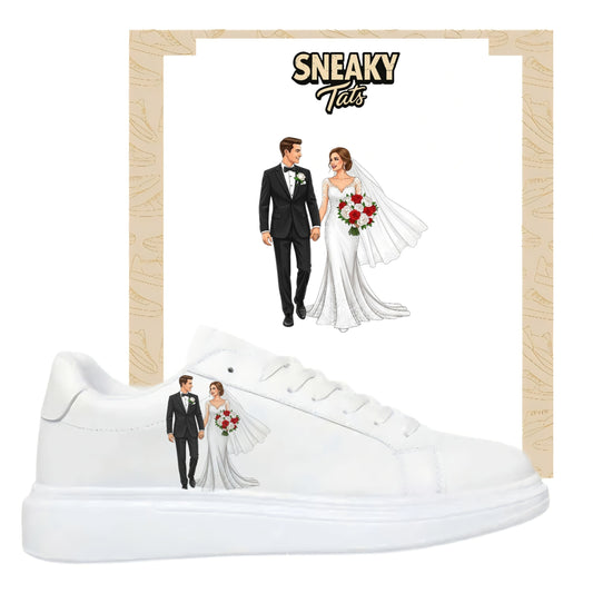 Sneakerfolien für verschiedene Schuhe Bride and Groom