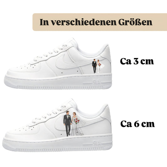 Sneakerfolien für verschiedene Schuhe Bride and Groom