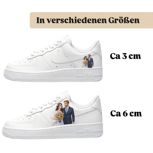 Sneakerfolien für verschiedene Schuhe Bride and Groom Wedding