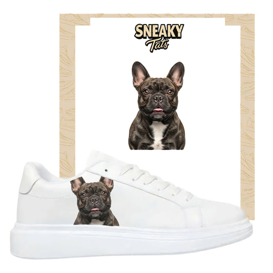 Bügelfolie für alle Schuhe zum personalisieren custom Sneaker Bulldogge
