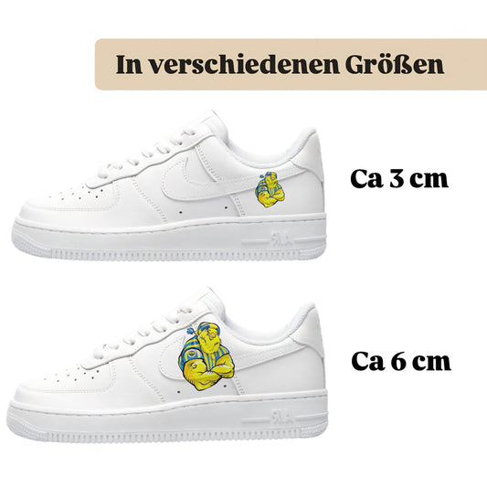 Bügelbilder für mehrere Sneakerarten  
Canary