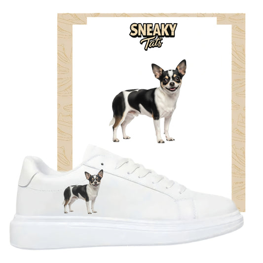 Bügelfolie für alle Schuhe zum personalisieren custom Sneaker Chihuahua