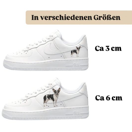 Bügelfolie für alle Schuhe zum personalisieren custom Sneaker Chihuahua