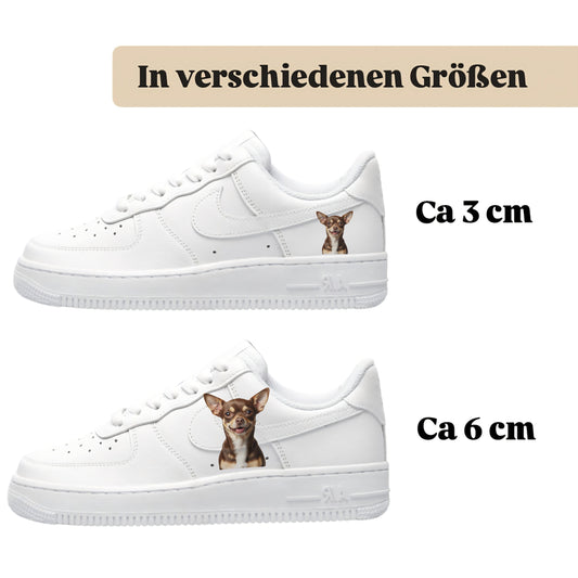 Bügelfolie für alle Schuhe zum personalisieren custom Sneaker Chihuahua