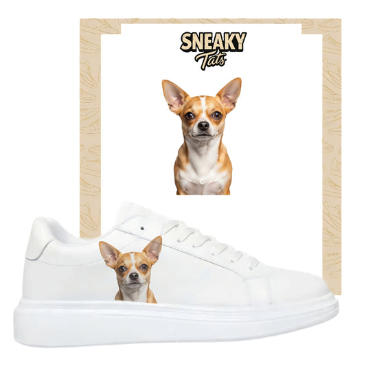 Bügelfolie für alle Schuhe zum personalisieren custom Sneaker Chihuahua