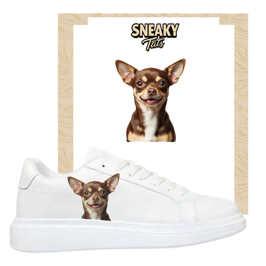 Bügelfolie für alle Schuhe zum personalisieren custom Sneaker Chihuahua