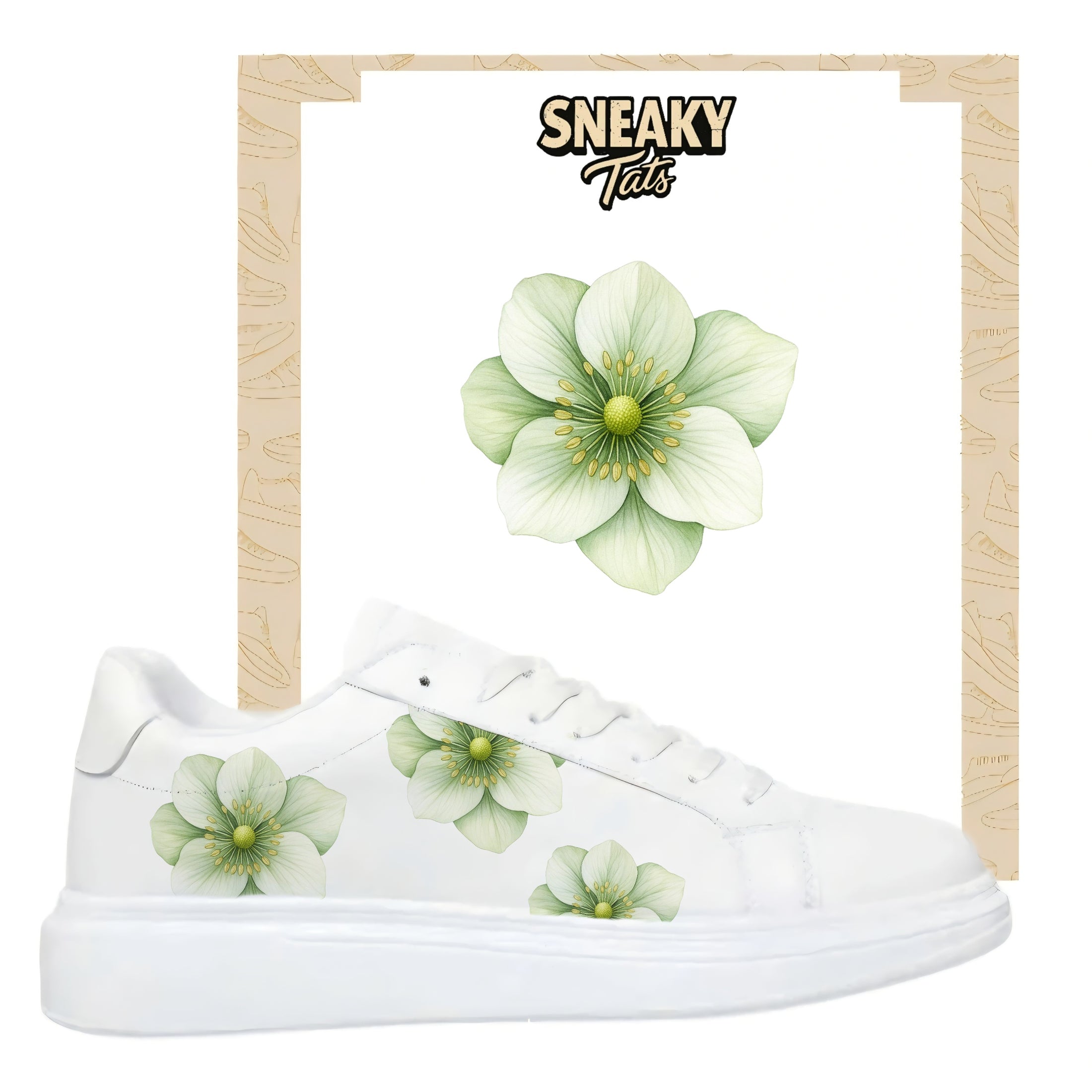 Bügelbilder einzigartige für viele verschiedene Schuhe Christrosen