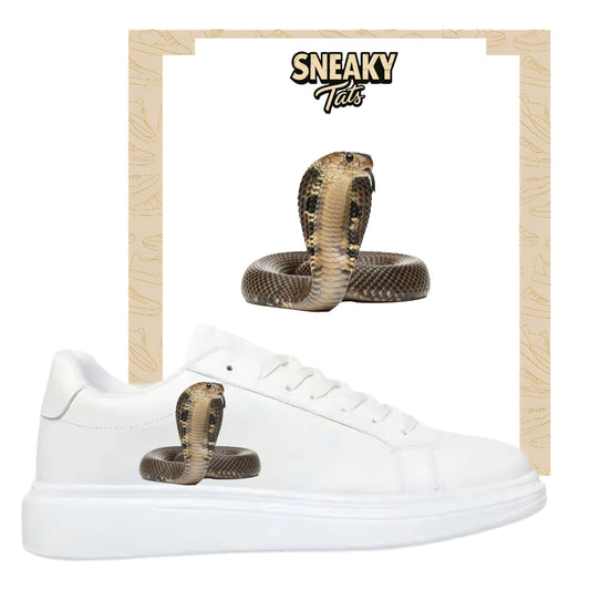 Bügelfolie für alle Schuhe zum personalisieren custom Sneaker Cobra