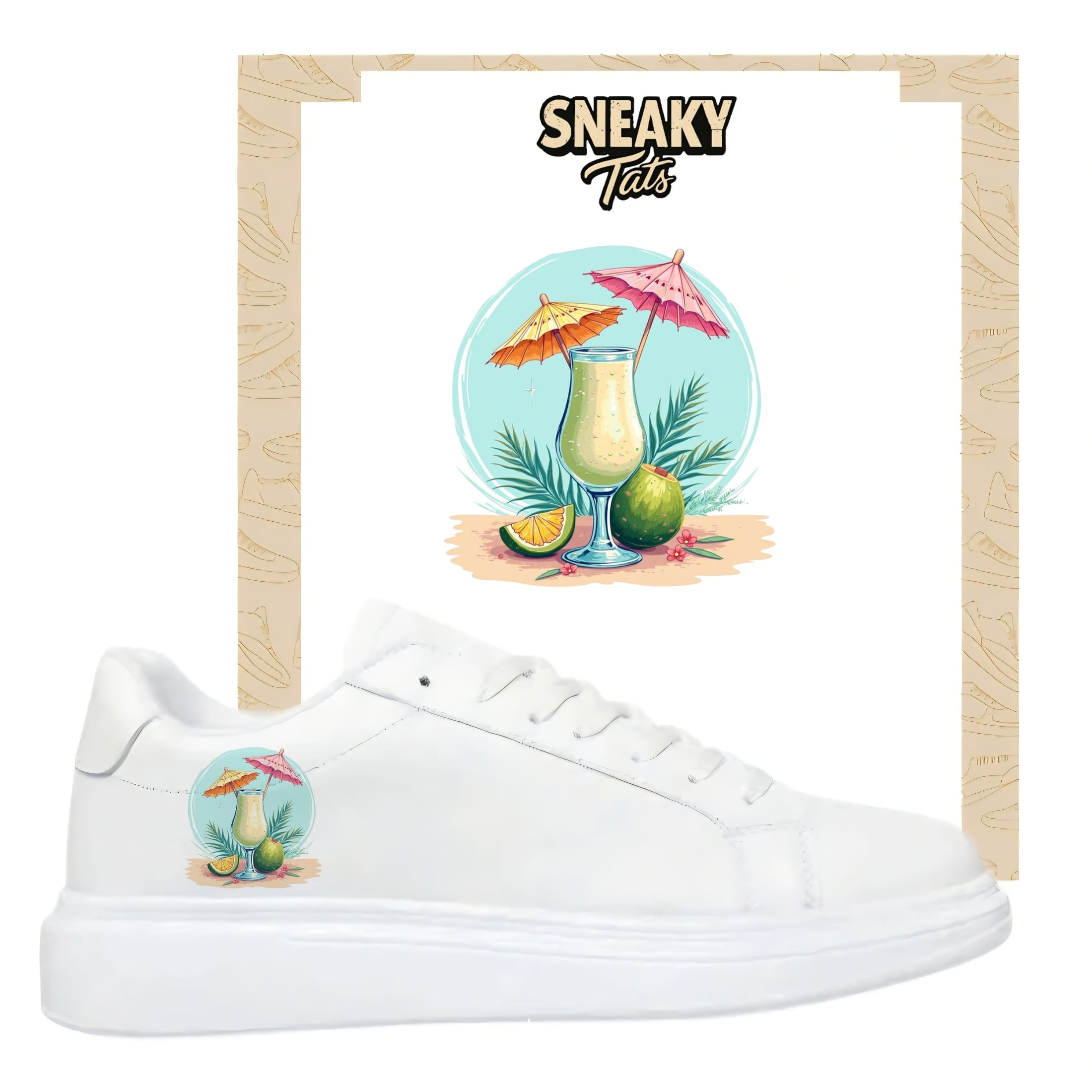 Bügelbilder für verschiedene Sneaker Nike Adidas Cocktail