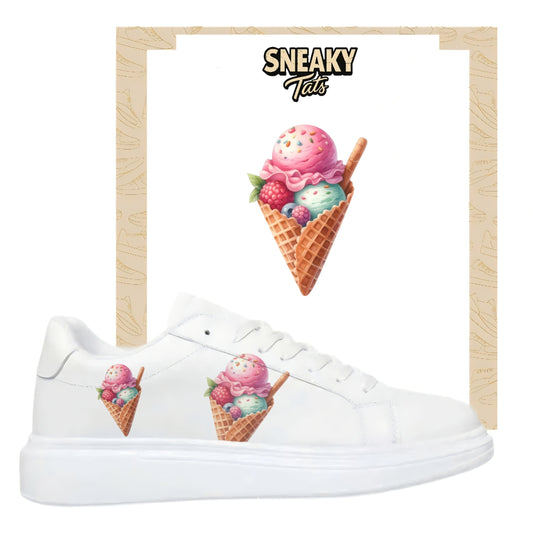 Bügelbilder für mehrere Sneakerarten  Eis