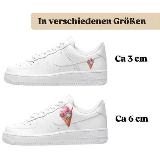Bügelbilder für mehrere Sneakerarten  Eis
