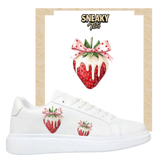 Bügelbilder für mehrere Sneakerarten  
Erdbeere