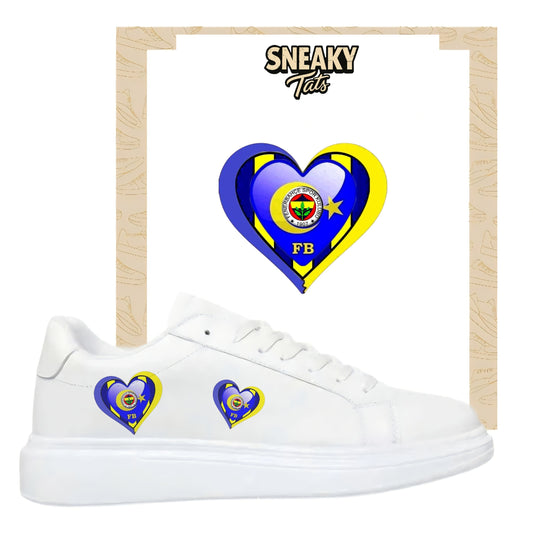 Bügelbilder für mehrere Sneakerarten Fenerbahce Herz
