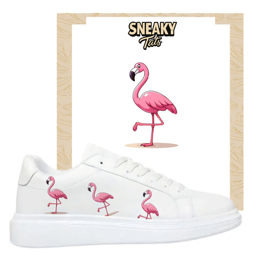 Sneakerfolien für verschiedene Schuhe Puma Adidas Nike Badelatschen Flamingo