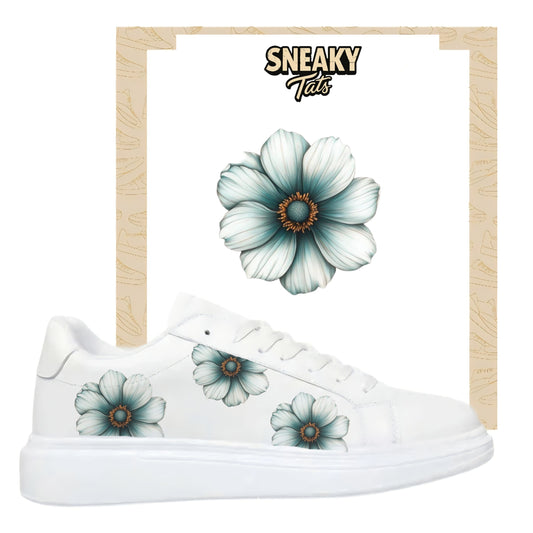 Sneakerfolien für verschiedene Schuhe Puma Adidas Nike Badelatschen Flower