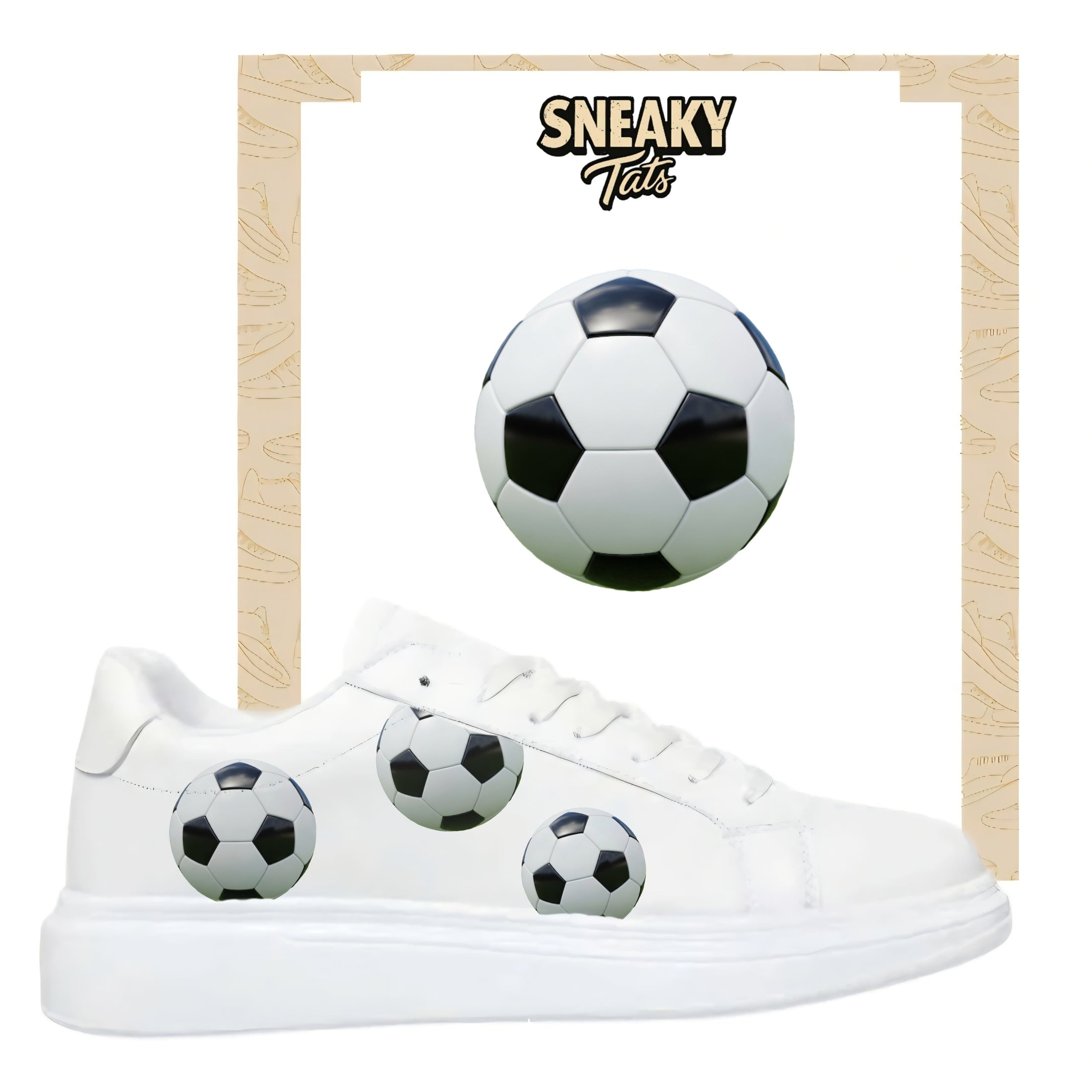 Bügelbilder einzigartige für viele verschiedene Schuhe Fußball