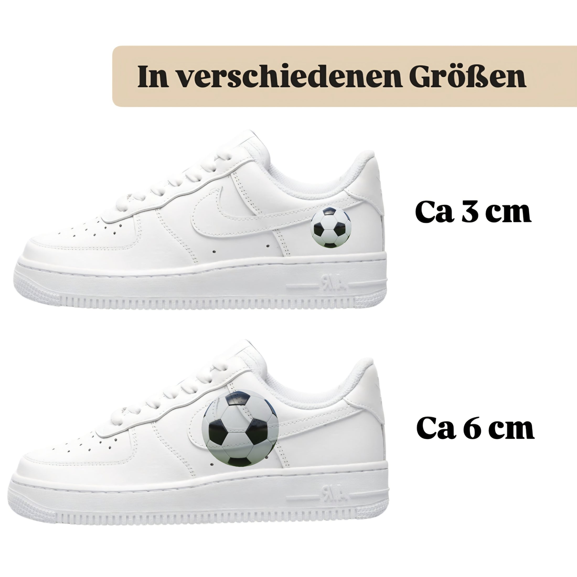 Bügelbilder einzigartige für viele verschiedene Schuhe Fußball