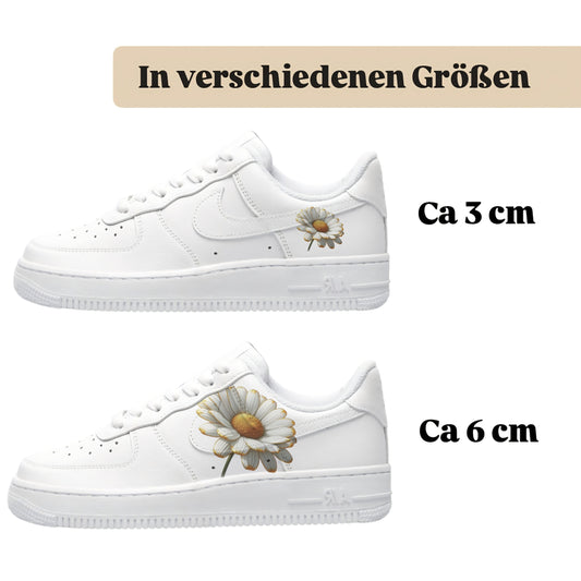 Sneakerfolien für verschiedene Schuhe Puma Adidas Nike Badelatschen Gänseblümchen