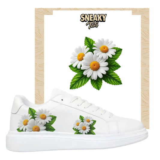 Sneakerfolien für verschiedene Schuhe Puma Adidas Nike Badelatschen Gänseblümchen