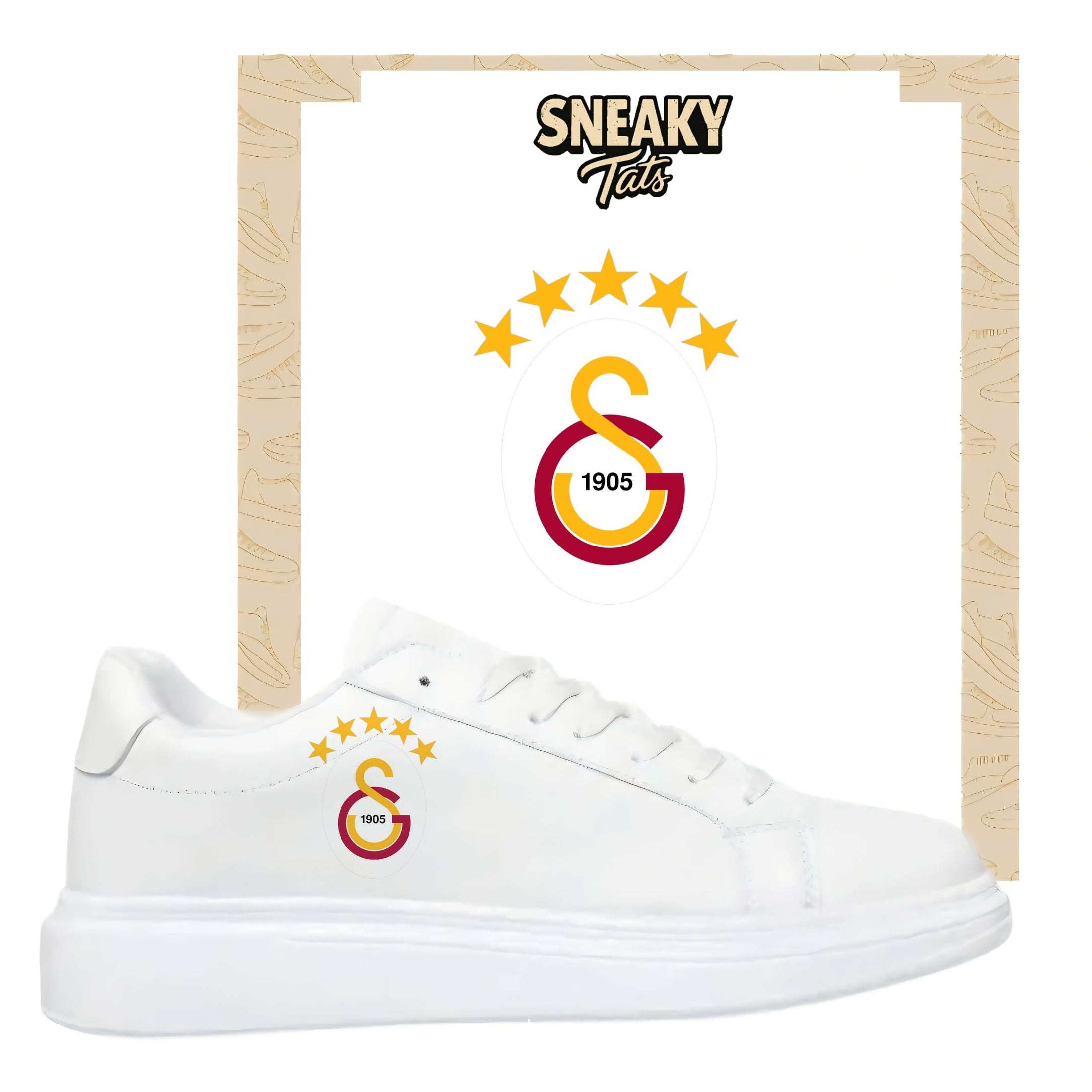 Bügelbilder für mehrere Sneakerarten Galatasaray