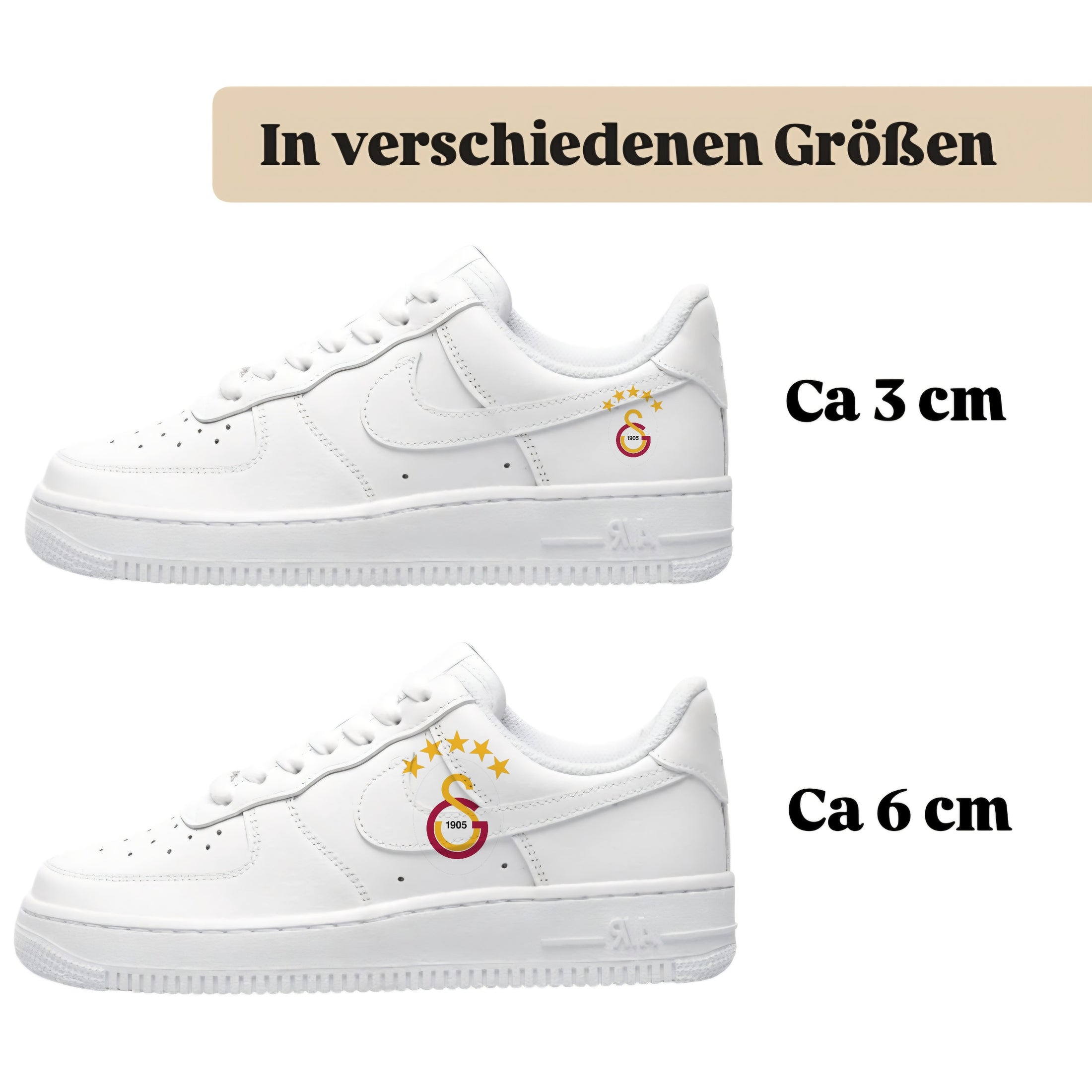 Bügelbilder für mehrere Sneakerarten Galatasaray