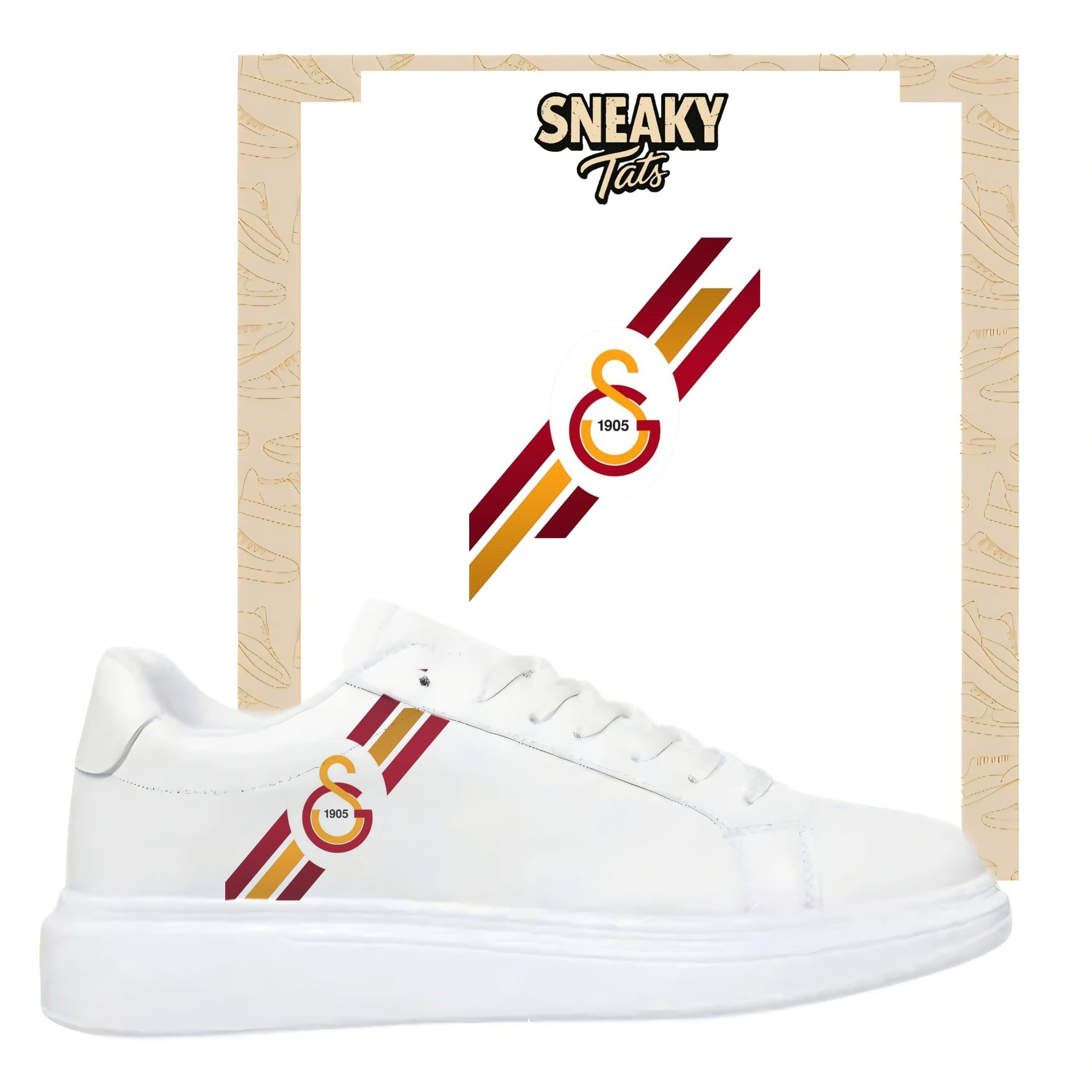 Bügelbilder für mehrere Sneakerarten Galatasaray