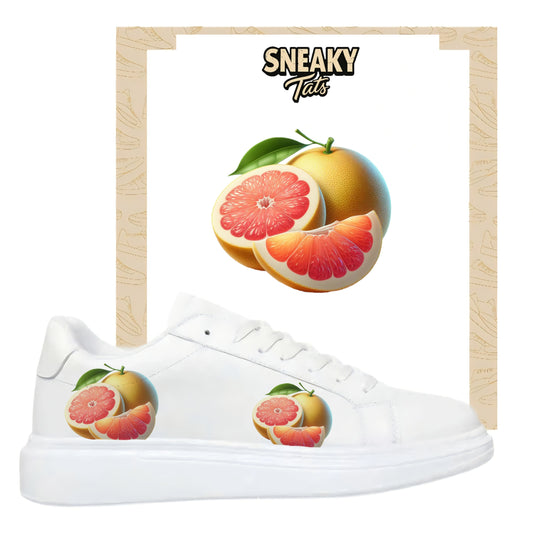 Bügelfolie für alle Schuhe zum personalisieren custom Sneaker Grape Fruit