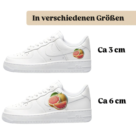 Bügelfolie für alle Schuhe zum personalisieren custom Sneaker Grape Fruit