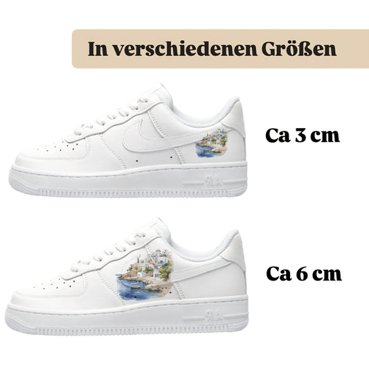 Bügelbilder für verschiedene Sneaker Nike Adidas Griechenland