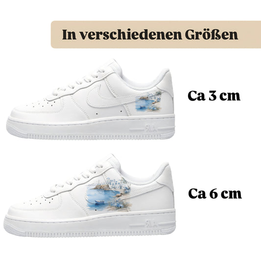 Bügelbilder für verschiedene Sneaker Nike Adidas Griechenland