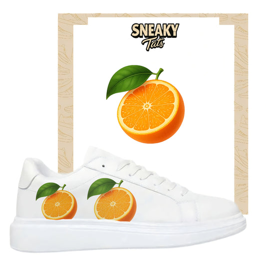 Bügelbilder einzigartige für viele verschiedene Schuhe Halbe Orange