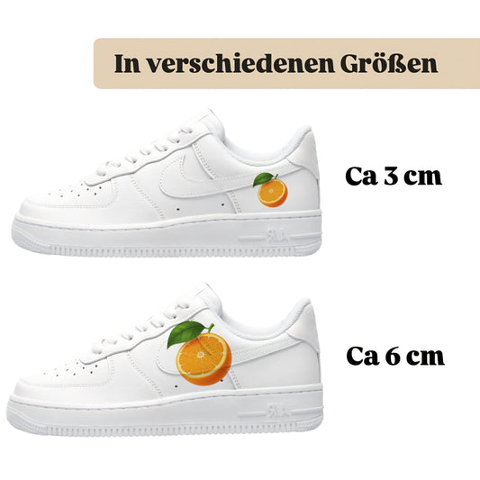 Bügelbilder einzigartige für viele verschiedene Schuhe Halbe Orange