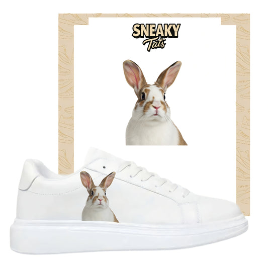 Bügelfolie für alle Schuhe zum personalisieren custom Sneaker Hase