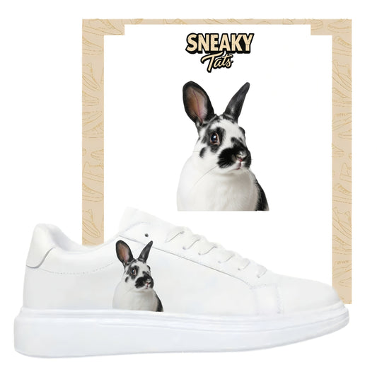 Bügelfolie für alle Schuhe zum personalisieren custom Sneaker Hase