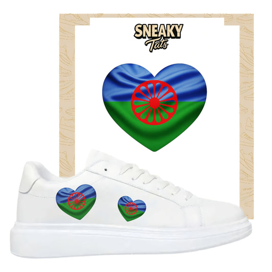 Bügelfolie für alle Schuhe zum personalisieren custom Sneaker Herz  Gipsy