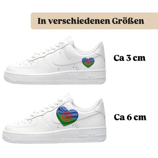 Bügelfolie für alle Schuhe zum personalisieren custom Sneaker Herz  Gipsy