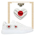 Load image into Gallery viewer, Bügelfolie für alle Schuhe zum personalisieren custom Sneaker Herz  Japan
