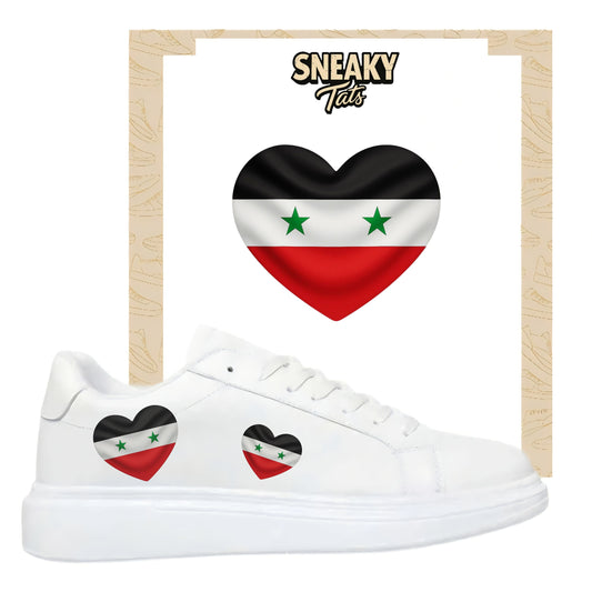 Bügelfolie für alle Schuhe zum personalisieren custom Sneaker Herz  Syrien