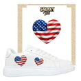 Bild in Galerie-Betrachter laden, Bügelfolie für alle Schuhe zum personalisieren custom Sneaker Herz USA
